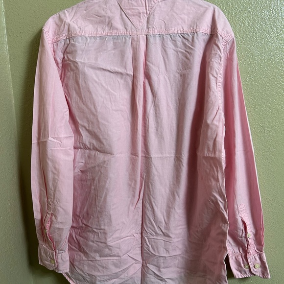 Tommy Hilfiger men’s long sleeve Pink Button-Up Shirt size L - Picture 3 of 3